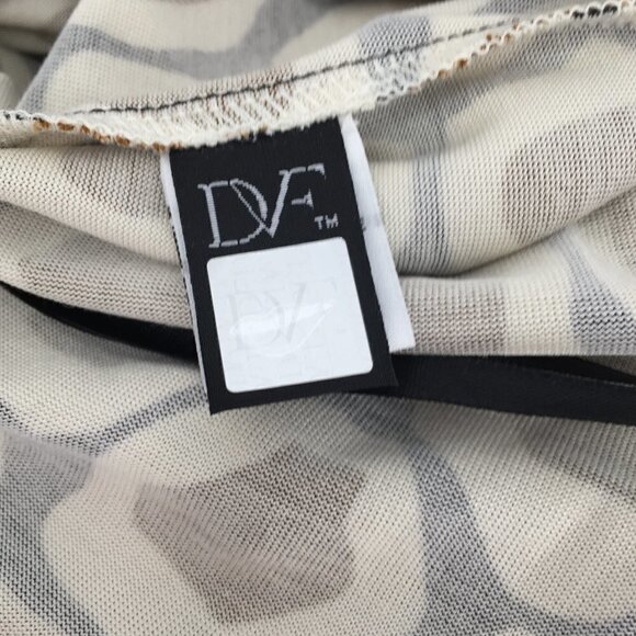 DVF Diane von Furstenberg Reina Stone Leopard camel tunic dress silk tan new 2 - Picture 5 of 5